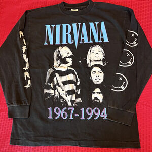 Nirvana Kurt Cobain long sleeve angel utero modern aop vintage 90s style shirt